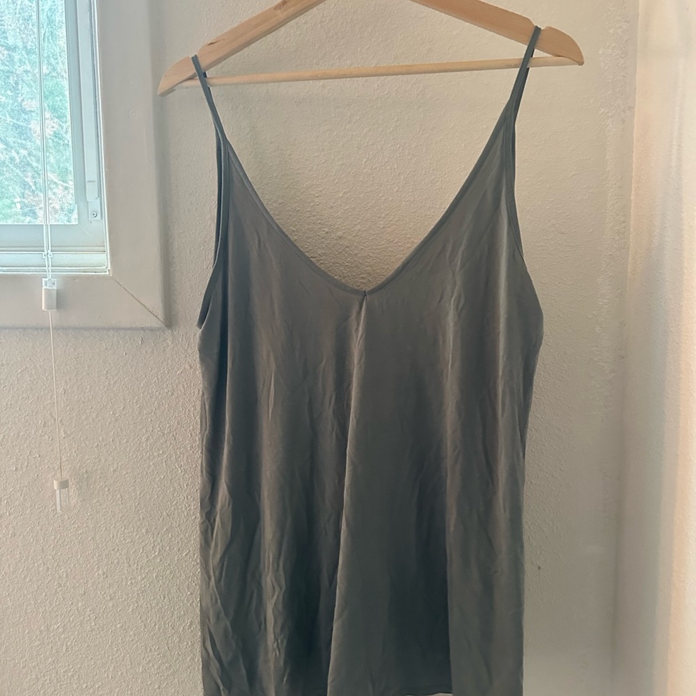 Silence + Noise Olive Camisole Top